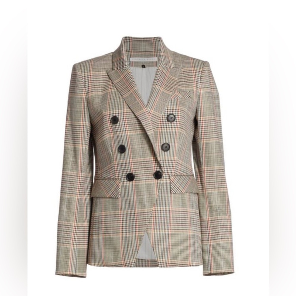 Veronica Beard Plaid Miller Dickey Jacket